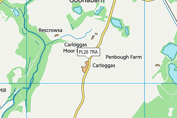 PL26 7RA map - OS VectorMap District (Ordnance Survey)