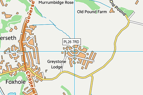 PL26 7RD map - OS VectorMap District (Ordnance Survey)