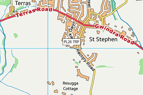 PL26 7RP map - OS VectorMap District (Ordnance Survey)