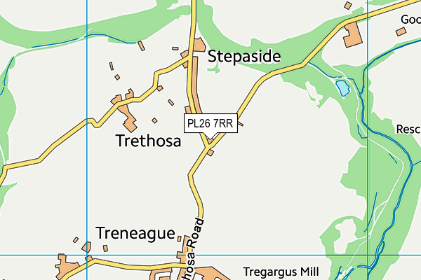 PL26 7RR map - OS VectorMap District (Ordnance Survey)