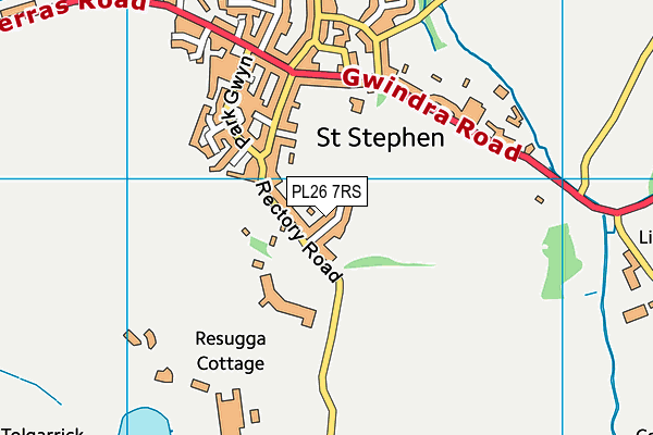 PL26 7RS map - OS VectorMap District (Ordnance Survey)
