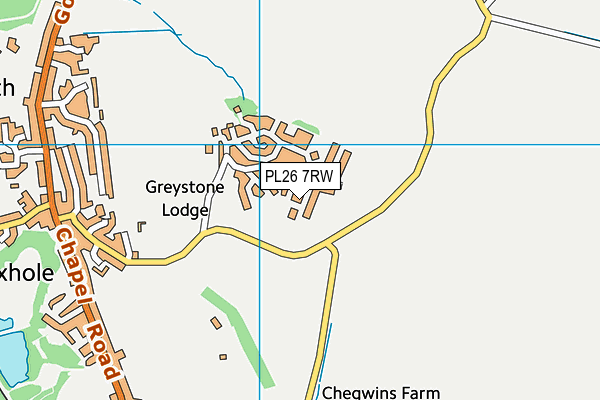 PL26 7RW map - OS VectorMap District (Ordnance Survey)