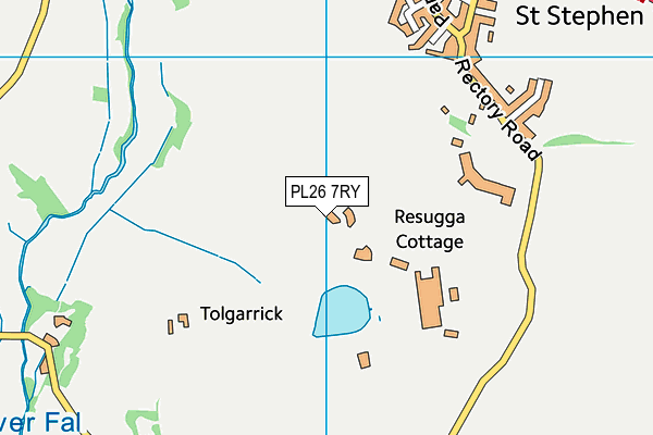 PL26 7RY map - OS VectorMap District (Ordnance Survey)