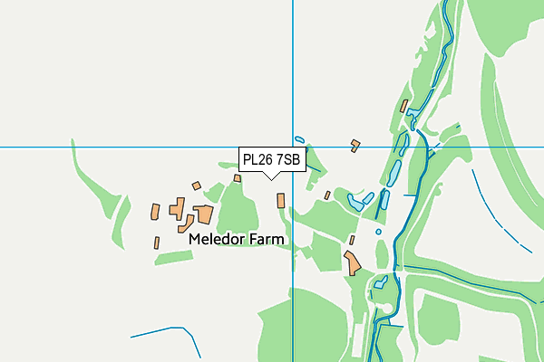 PL26 7SB map - OS VectorMap District (Ordnance Survey)