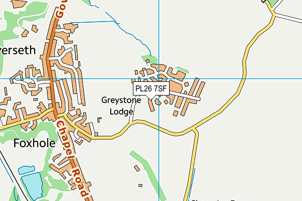 PL26 7SF map - OS VectorMap District (Ordnance Survey)