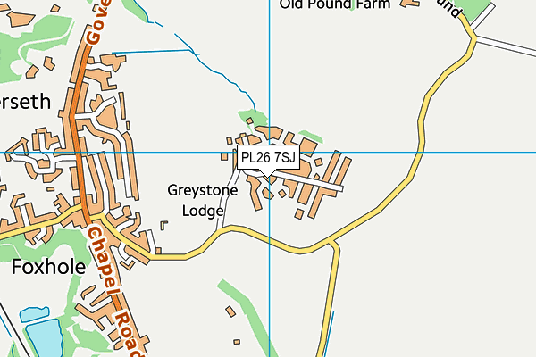 PL26 7SJ map - OS VectorMap District (Ordnance Survey)