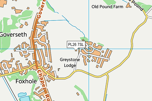 PL26 7SL map - OS VectorMap District (Ordnance Survey)