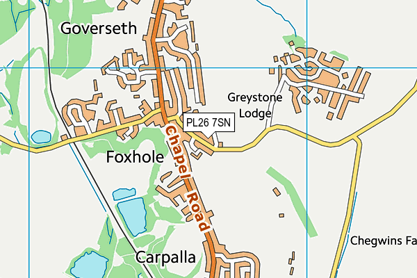 PL26 7SN map - OS VectorMap District (Ordnance Survey)