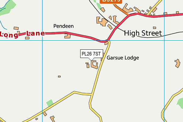 PL26 7ST map - OS VectorMap District (Ordnance Survey)