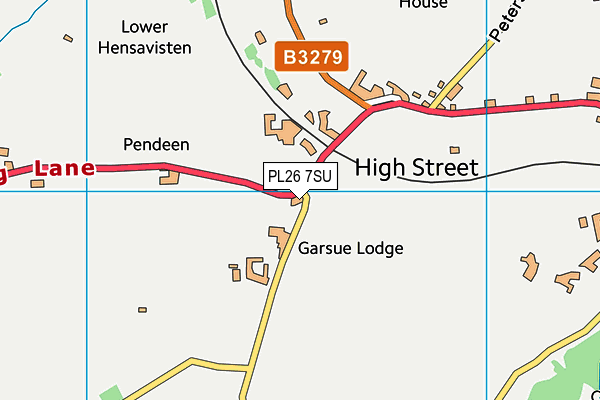 PL26 7SU map - OS VectorMap District (Ordnance Survey)