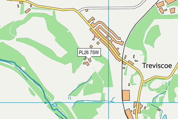 PL26 7SW map - OS VectorMap District (Ordnance Survey)