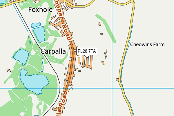 PL26 7TA map - OS VectorMap District (Ordnance Survey)
