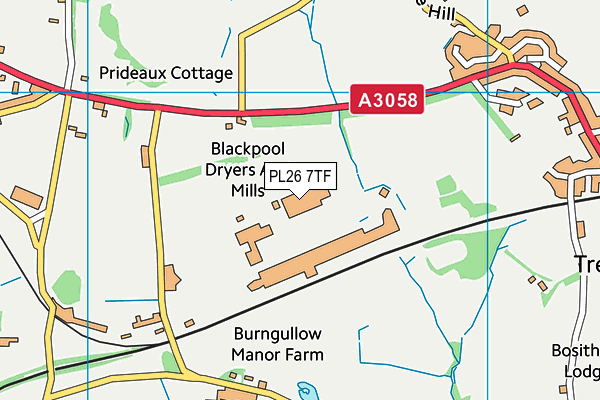 PL26 7TF map - OS VectorMap District (Ordnance Survey)