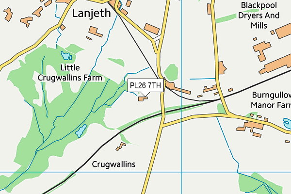 PL26 7TH map - OS VectorMap District (Ordnance Survey)