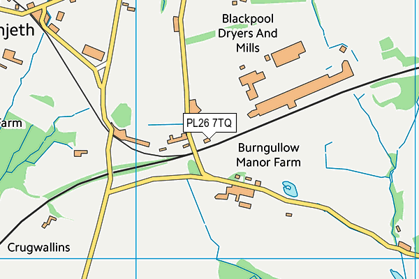 PL26 7TQ map - OS VectorMap District (Ordnance Survey)