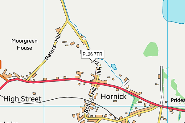 PL26 7TR map - OS VectorMap District (Ordnance Survey)