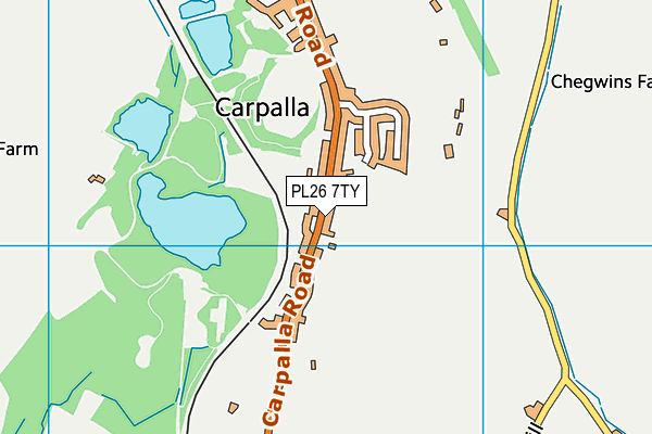 PL26 7TY map - OS VectorMap District (Ordnance Survey)