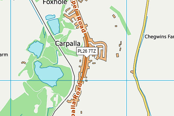 PL26 7TZ map - OS VectorMap District (Ordnance Survey)