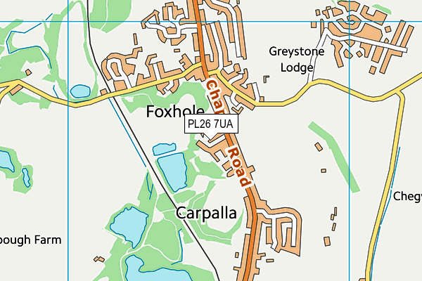 PL26 7UA map - OS VectorMap District (Ordnance Survey)