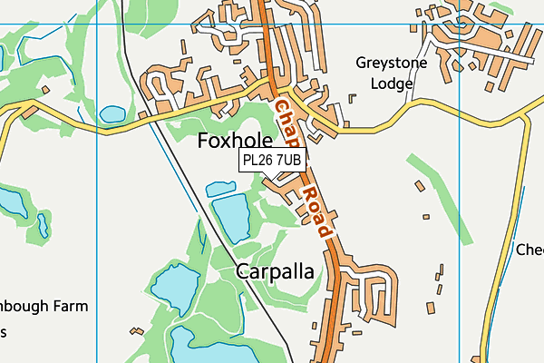 PL26 7UB map - OS VectorMap District (Ordnance Survey)