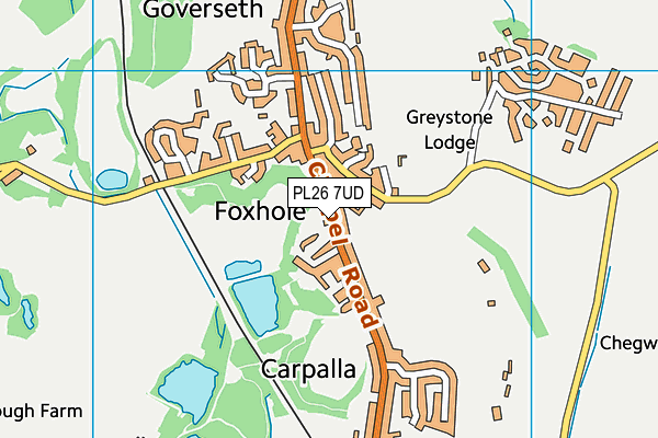 PL26 7UD map - OS VectorMap District (Ordnance Survey)