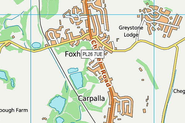 PL26 7UE map - OS VectorMap District (Ordnance Survey)