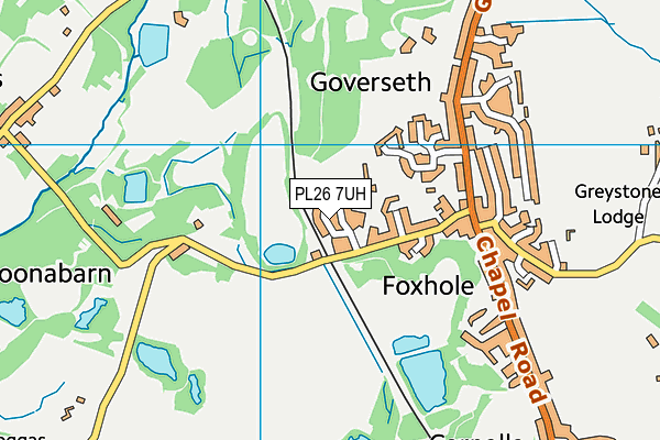 PL26 7UH map - OS VectorMap District (Ordnance Survey)