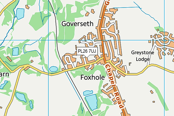 PL26 7UJ map - OS VectorMap District (Ordnance Survey)