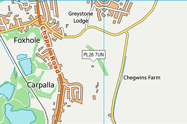 PL26 7UN map - OS VectorMap District (Ordnance Survey)