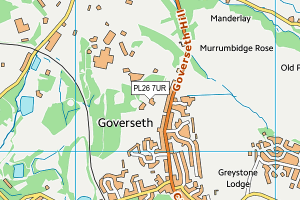 PL26 7UR map - OS VectorMap District (Ordnance Survey)