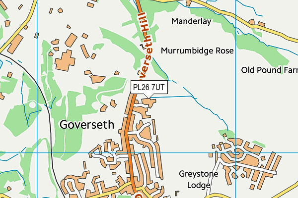 PL26 7UT map - OS VectorMap District (Ordnance Survey)
