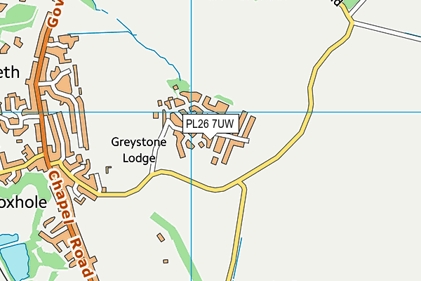 PL26 7UW map - OS VectorMap District (Ordnance Survey)