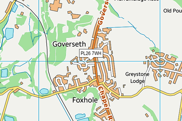 PL26 7WH map - OS VectorMap District (Ordnance Survey)