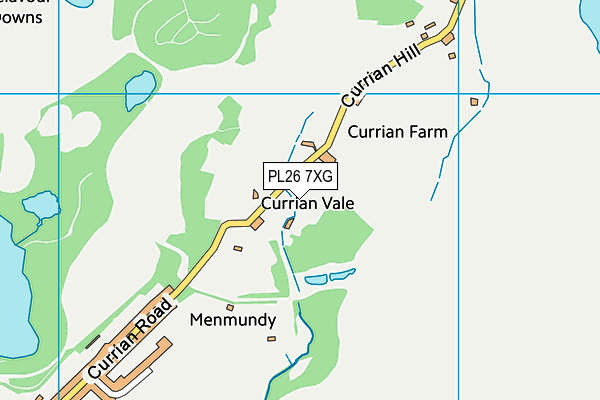 PL26 7XG map - OS VectorMap District (Ordnance Survey)