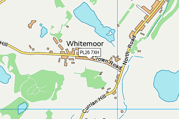 Whitemoor Academy map (PL26 7XH) - OS VectorMap District (Ordnance Survey)