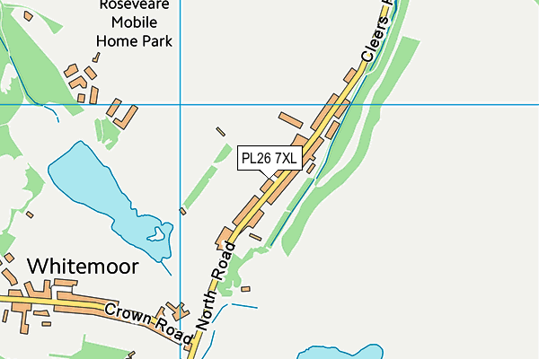 PL26 7XL map - OS VectorMap District (Ordnance Survey)