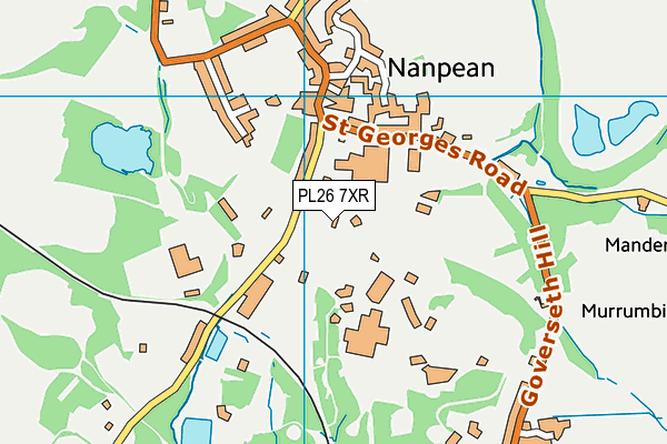 PL26 7XR map - OS VectorMap District (Ordnance Survey)