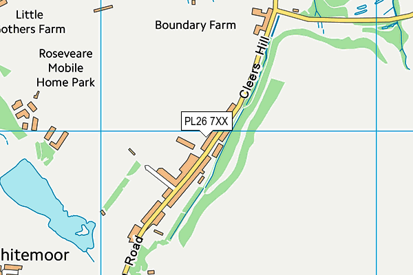 PL26 7XX map - OS VectorMap District (Ordnance Survey)