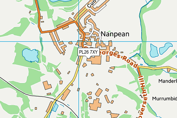 PL26 7XY map - OS VectorMap District (Ordnance Survey)