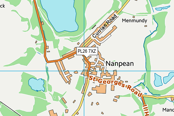 PL26 7XZ map - OS VectorMap District (Ordnance Survey)