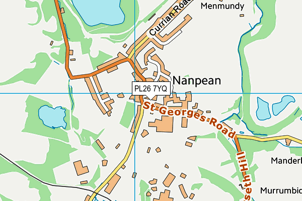 PL26 7YQ map - OS VectorMap District (Ordnance Survey)