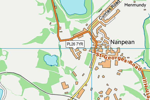 PL26 7YR map - OS VectorMap District (Ordnance Survey)