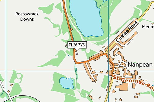 PL26 7YS map - OS VectorMap District (Ordnance Survey)