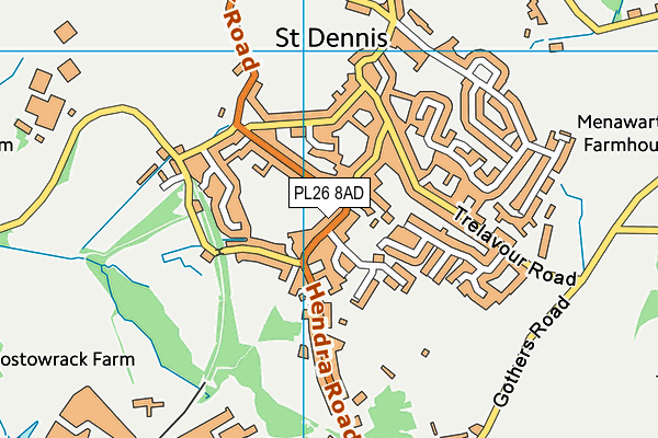 PL26 8AD map - OS VectorMap District (Ordnance Survey)