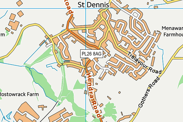 PL26 8AG map - OS VectorMap District (Ordnance Survey)