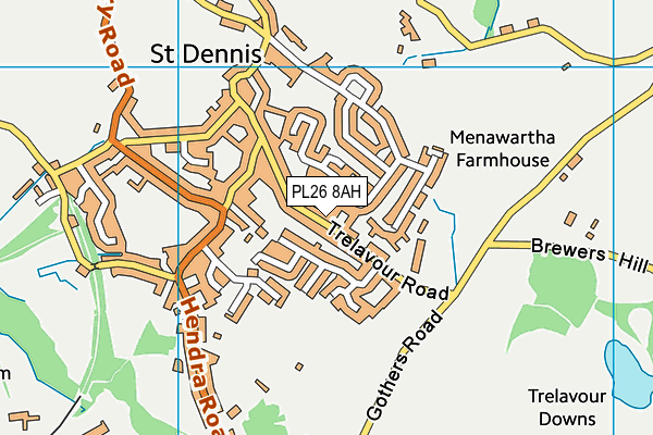 PL26 8AH map - OS VectorMap District (Ordnance Survey)