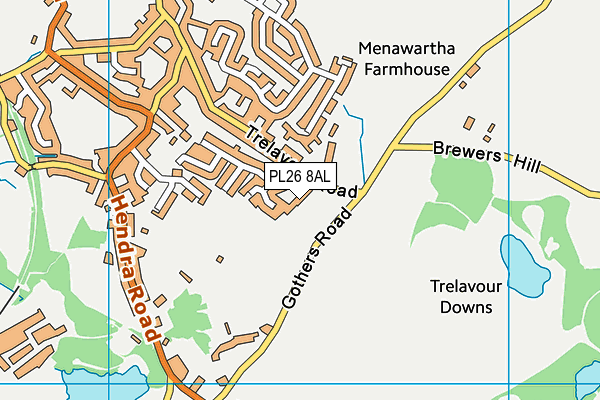 PL26 8AL map - OS VectorMap District (Ordnance Survey)