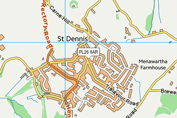 PL26 8AR map - OS VectorMap District (Ordnance Survey)