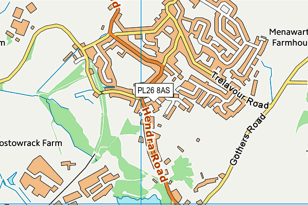 PL26 8AS map - OS VectorMap District (Ordnance Survey)