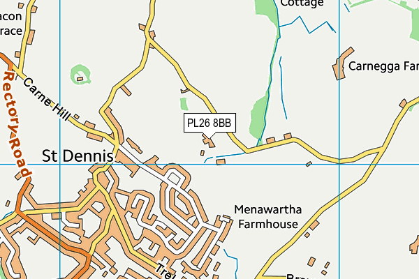 PL26 8BB map - OS VectorMap District (Ordnance Survey)